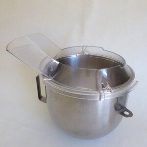 KITCHENAID MIXER 2 PIECE POURING SHIELD SPLASH GUARD FOR 4.5 - 5 QUART BOWLS
